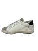 scarpe sneakers basse donna Arish pelle bianca doppia stella grigio nero