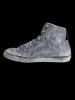 scarpe sneakers alte uomo Via Condotti bianca antracite stella rossa sfumato