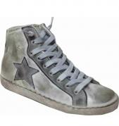 Sneakers pelle alte uomo sale