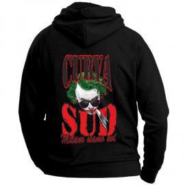 Felpa stampa sia davanti sia retro per la curva sud