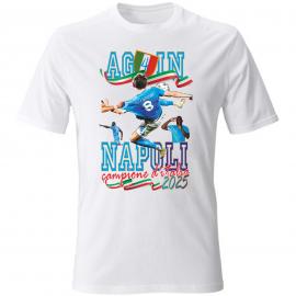 Maglietta celebrativa per lo scudetto 2025 del Napoli
