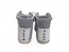scarpe sneakers alte uomo Via Condotti vera pelle bianco grigio Borchie cono New