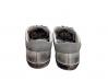 scarpe sneakers basse pelle traforata bianco grigio Via Condotti stella sfumato