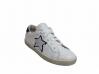 scarpe sneakers basse uomo donna Via Cond pelle bianca traforata doppia stella
