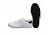 scarpe sneakers basse uomo donna Via Cond pelle bianca traforata doppia stella