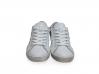 scarpe sneakers basse uomo donna Via Cond pelle bianca traforata doppia stella