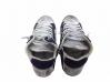 scarpe sneakers alte uomo donna pelle bianco blu stella rossa sfumato vintage