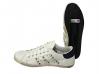 scarpe sneakers basse uomo donna pelle bianco bucherellate Via Con borchie cono