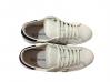scarpe sneakers basse uomo donna pelle bianco bucherellate Via Con borchie cono
