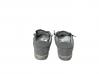 scarpe sneakers basse uomo grigie scamosciate stella nera pelle made in italy