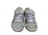 scarpe sneaker basse uomo grigie camoscio pelle bianca sfumata stella nera nuovo