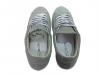 scarpe sneaker basse uomo grigie made in italy stella blu occhielli Nuovo