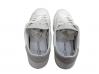 scarpe sneakers basse uomo donna Via Condotti pelle bianco ghiaccio microforato