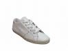 scarpe sneakers basse uomo donna Via Condotti pelle bianco ghiaccio microforato