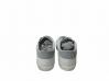 scarpe sneakers basse pelle traforata bianco grigio camoscio Via Condotti stella