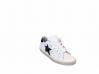 scarpe sneakers basse donna Via Condotti pelle bianca blu stella Art golf