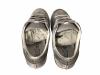 scarpe sneakers basse uomo donna pelle bianco ghiaccio stella rossa sfumato